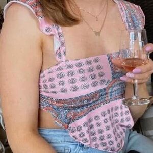 Urban Outfitters Pink and Blue Camisole